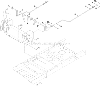 Motion Control Assembly Diagram and Parts List for QSS725GKC42200 (315000000-319999999)(2015) Exmark Lawn Mower