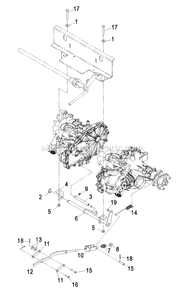 Park Brake Group Diagram and Parts List for PHZ19KA344CA (720000-789999)(2008) Exmark Lawn Mower