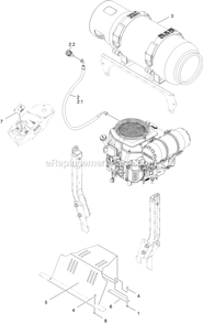 Lpg Fuel Assembly Diagram and Parts List for LZS740PKC60400 (400000000-402082299)(2017) Exmark Lawn Mower