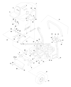 Mainframe Group Diagram and Parts List for LHP20KC505 (600000-669999)(2006) Exmark Lawn Mower