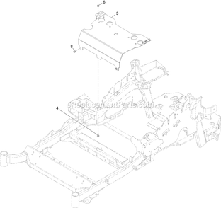 Seat Mount Assembly Diagram and Parts List for LZE801GKA604B1 (316000000-399999999)(2016) Exmark Lawn Mower