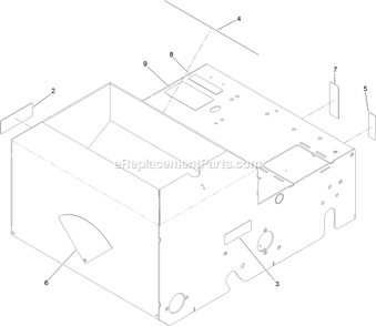 Main Frame Assembly (2) Diagram and Parts List for SDS395CKC20000 (402082300-404314158)(2018) Exmark Seeder
