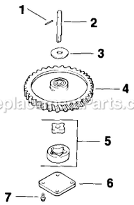 Oil Pump Diagram and Parts List for TR-17K 70000-79999 Exmark Lawn Mower