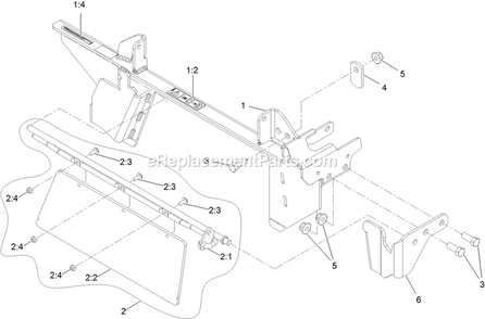 Assembly (2) Diagram and Parts List for 135-5271 2019 Exmark Lawn Tractor Accessories