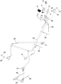 Electrical Assembly Diagram and Parts List for TTS541CKA48300 (316000000-399999999)(2016) Exmark Lawn Mower