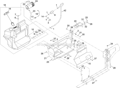 Fuel Assembly Diagram and Parts List for NV640KC (312000000-312999999)(2012) Exmark Lawn Mower