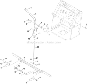 Park Brake Assembly Diagram and Parts List for VTX651KA484 (313000000-313999999)(2013) Exmark Lawn Mower