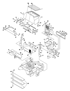 Engine Deck Group (4) Diagram and Parts List for LZ25KA604 (320000-369999)(2002) Exmark Lawn Mower