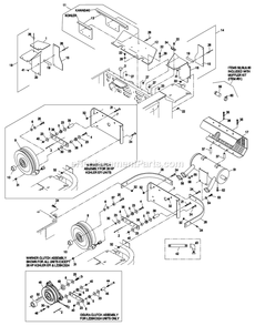 Engine Deck Group (1) Diagram and Parts List for LZ23KA604 (260000-319999)(2001) Exmark Lawn Mower