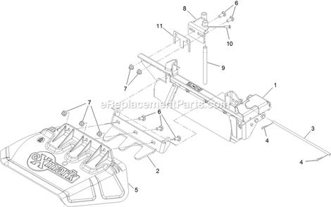 Assembly (2) Diagram and Parts List for 116-8430 2014 Exmark Lawn Tractor Accessories