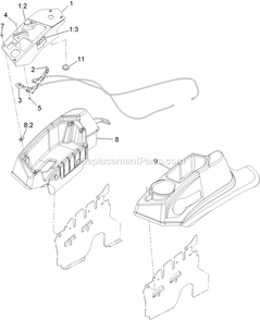 Controls Assembly Diagram and Parts List for LZE20KA484 (920000-999999)(2011) Exmark Lawn Mower