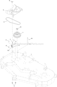 Completing Kit (2) Diagram and Parts List for 135-2604 (408644346-411294211)(2021) Exmark Lawn Tractor Accessories