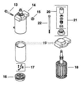 Starting System (2) Diagram and Parts List for TT3614KC (160000-169999)(1998) Exmark Lawn Mower