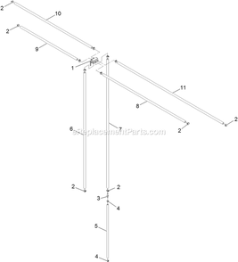 Fuel Valve Hose Assembly Diagram and Parts List for LZDS902K605 (313000000-313999999)(2013) Exmark Lawn Mower