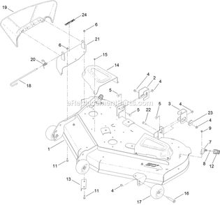 Deck Assembly Diagram and Parts List for QTS691KA502 (313000000-313999999)(2013) Exmark Lawn Mower