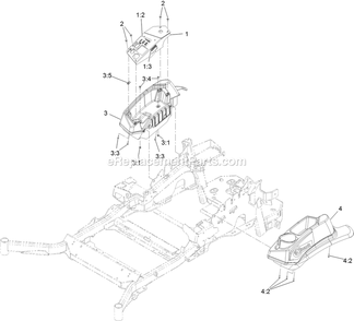 Control Assembly Diagram and Parts List for LZX940EKC60RT0 (316000000-399999999)(2016) Exmark Lawn Mower