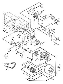 Engine Deck Group (2) Diagram and Parts List for M5214KA (130000-149999)(1997) Exmark Lawn Mower