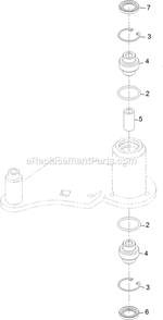Idler Assembly Diagram and Parts List for LZS749EKC72RS (314000000-314999999)(2014) Exmark Lawn Mower