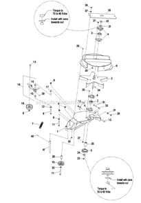 Blower Assembly (3) Diagram and Parts List for LHPUV4448 (670000-719999)(2007) Exmark Lawn Tractor Accessories