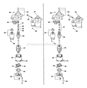 Starting System Diagram and Parts List for TR-20KC (102000-114999)(1995) Exmark Lawn Mower