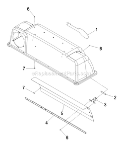 Hood Assembly (1) Diagram and Parts List for LZUVQD7 (790000-849999)(2009) Exmark Lawn Tractor Accessories