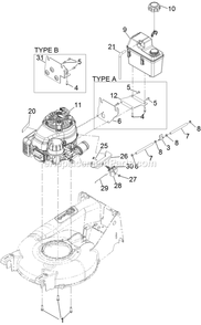 Engine Assembly Diagram and Parts List for ECX180CKA210BC (315000000-315999999)(2015) Exmark Lawn Mower
