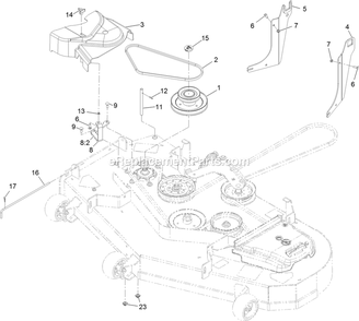 Completing Kit (3) Diagram and Parts List for 116-3001 (406294345-408644345)(2020) Exmark Lawn Tractor Accessories