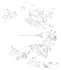 Engine Deck Group (2) Diagram and Parts List for LZ30KC665 (600000-669999)(2006) Exmark Lawn Mower