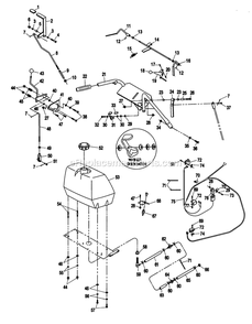 Upper Handles And Controls Diagram and Parts List for TT3614KC (160000-169999)(1998) Exmark Lawn Mower