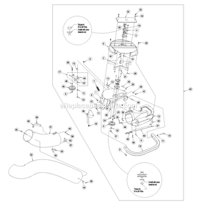 Blower Assembly (2) Diagram and Parts List for LZUV52 (720000-789999)(2008) Exmark Lawn Tractor Accessories