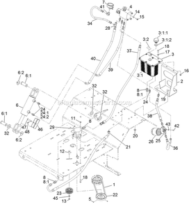 Part Location Diagram of 116-7029 Toro DECAL-SLOPE WARNING