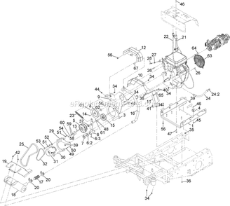 Engine Assembly Diagram and Parts List for 34227 400000000-999999999 Exmark Sprayer
