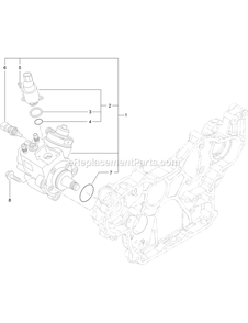 Fuel Supply Pump Assembly Diagram and Parts List for LZS88CDYM96RW0 (402082300-404314158)(2018) Exmark Lawn Mower