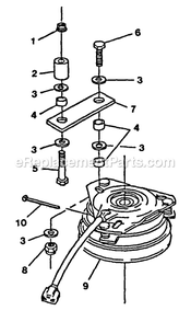 Parts Manual Supplement (2) Diagram and Parts List for TR-1800  Exmark Lawn Mower