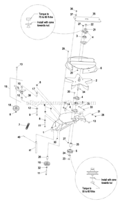 Blower Assembly (3) Diagram and Parts List for LHPUV4650 (600000-669999)(2006) Exmark Lawn Tractor Accessories