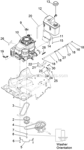 Engine And Fuel Assembly Diagram and Parts List for ECS180CKA30000 (315000000-315999999)(2015) Exmark Lawn Mower