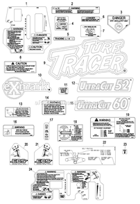 Part Location Diagram of 103-8074 Exmark Housing, Cutter Complete (Center)