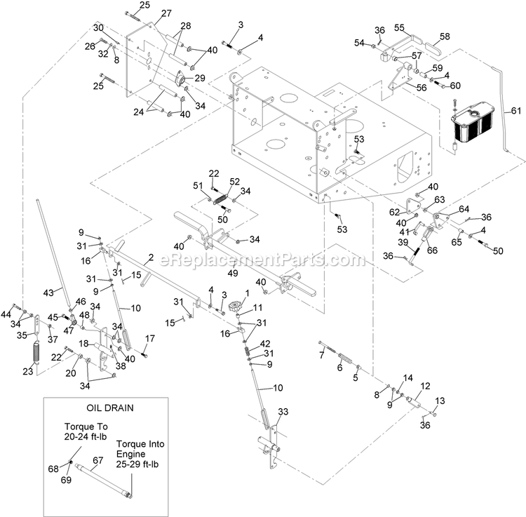 Engine Deck Assembly (2) Diagram and Parts List for VH481KA483 (314000000-314999999)(2014) Exmark Lawn Mower