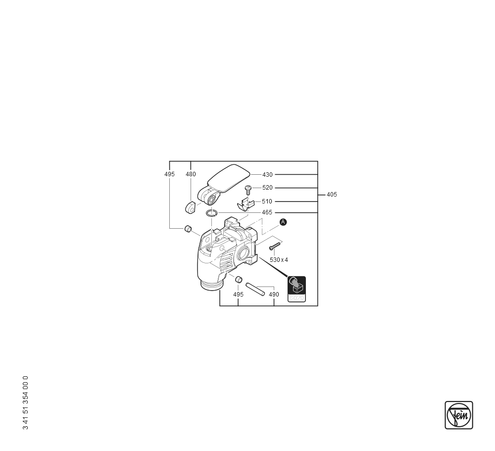  Diagram and Parts List for AMM700MAXAS 71293600940 Fein Miscellaneous