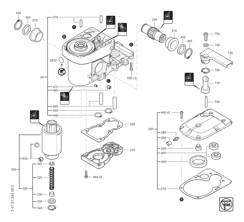  Diagram and Parts List for JMCMAGFORCE90 72732309110 Fein Mortiser