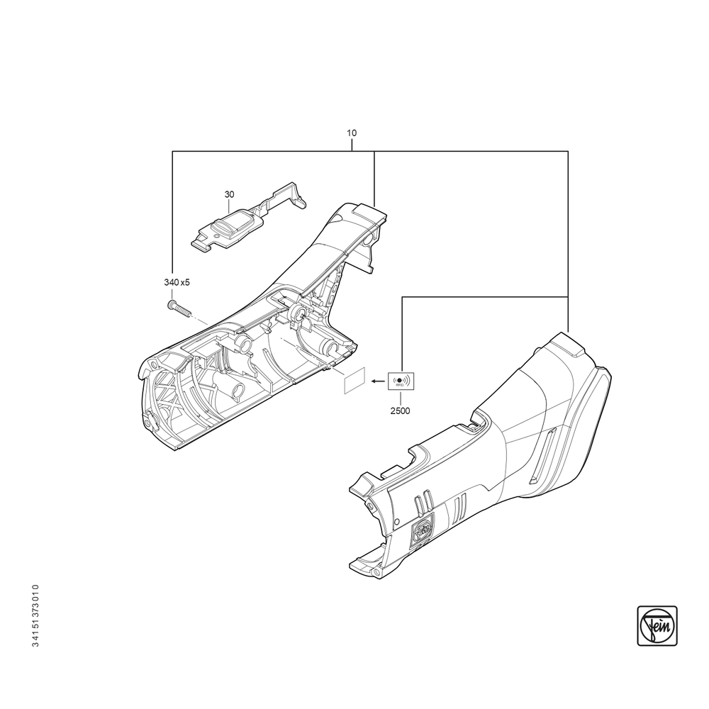 Diagram 2 Diagram and Parts List for 71321000940  Fein Nibbler & Shears