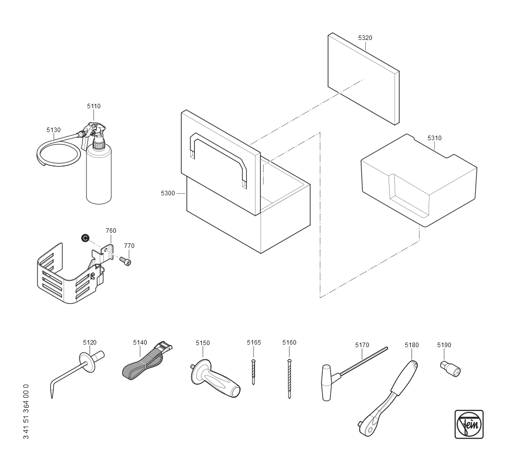  Diagram and Parts List for JMCMAGFORCE90 72732309110 Fein Mortiser