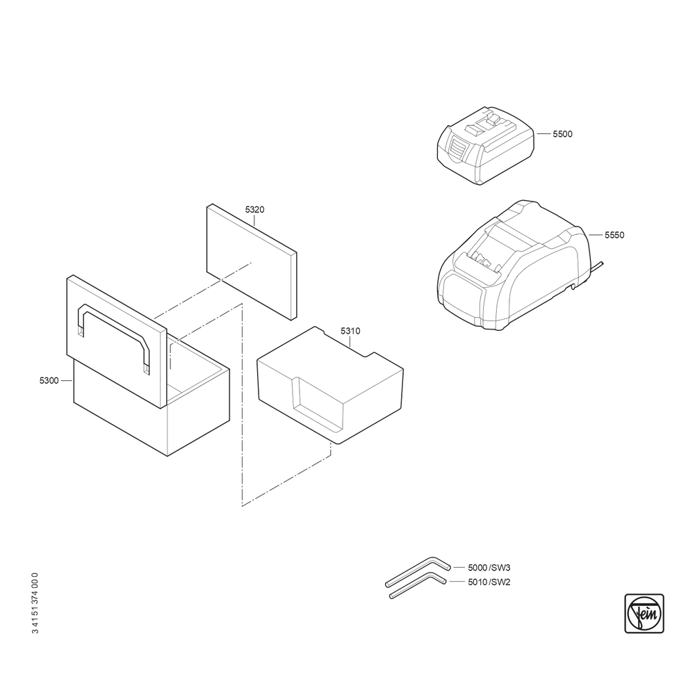 Diagram 3 Diagram and Parts List for 71300600940  Fein Nibbler & Shears