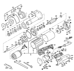 Figure 0 Diagram and Parts List for 78243900260  Fein Grinder