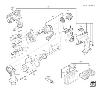 Part Location Diagram of 31508303040 Fein Gearbox Housing