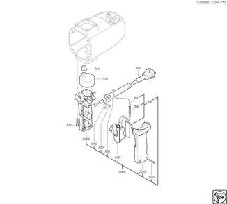  Diagram and Parts List for DDSK672 72020600048 Fein Electric Drill