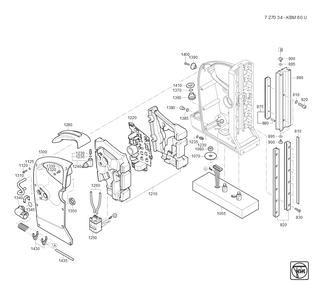 Diagram and Parts List for KBM80U 72703409360 Fein Mortiser