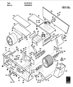 Figure 0 Diagram and Parts List for 79020500233  Fein Grinder