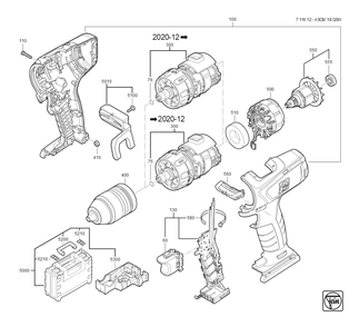 Part Location Diagram of 42001027045 Fein Hexagon Nut M4