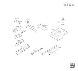  Diagram and Parts List for RSG,18B 73601000403 Fein Mill